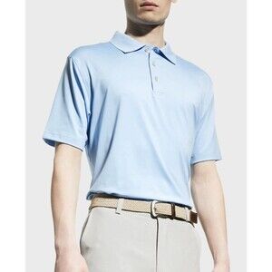 Peter Millar Crown Sport Polo Shirt Mens Blue XL Contemporary Fit Stretch Jersey